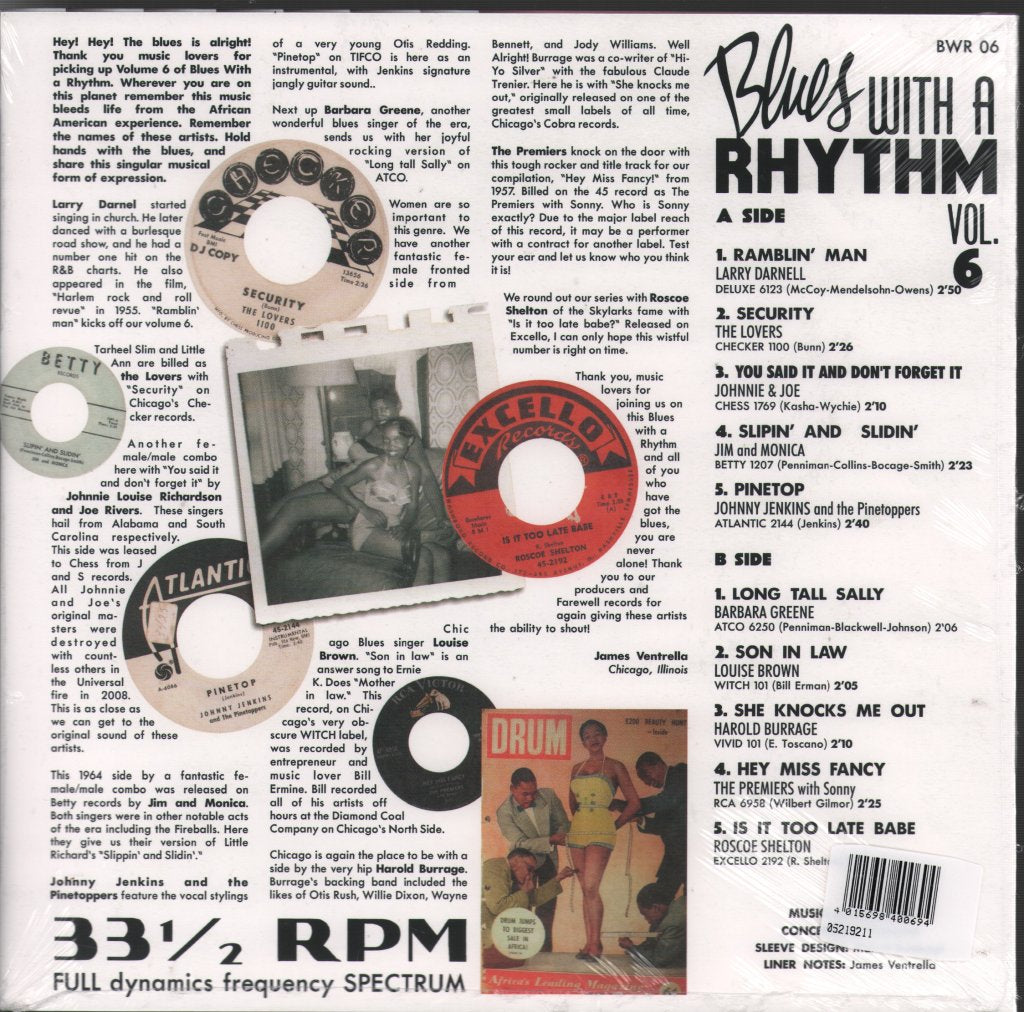 Various Artists - Blues With A Rhythm Vol. 6 Hey Miss Fancy! - 10 Inch