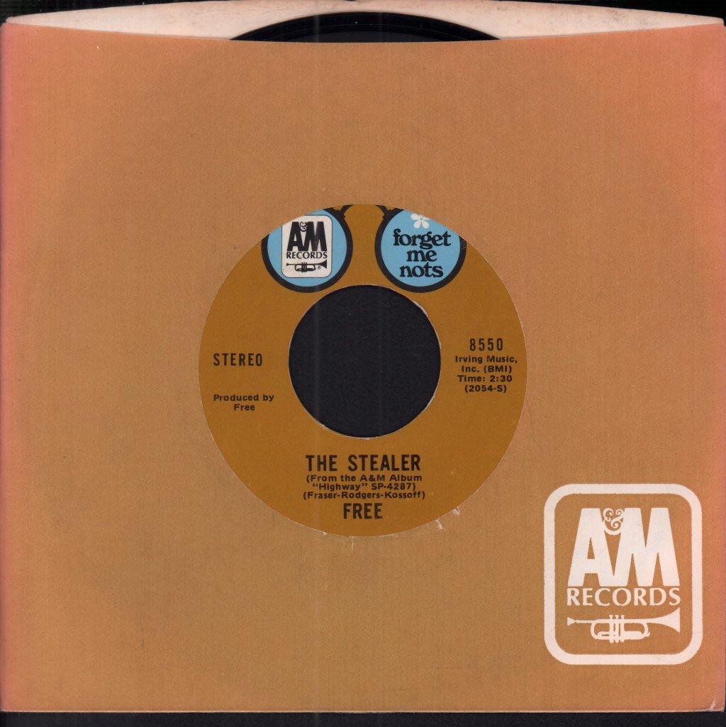 Free (Blues/Rock Group) - All Right Now - 7 Inch