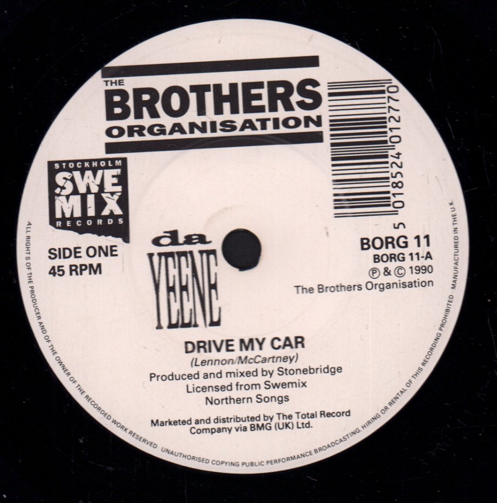 Dayeene - Drive My Car - 7 Inch