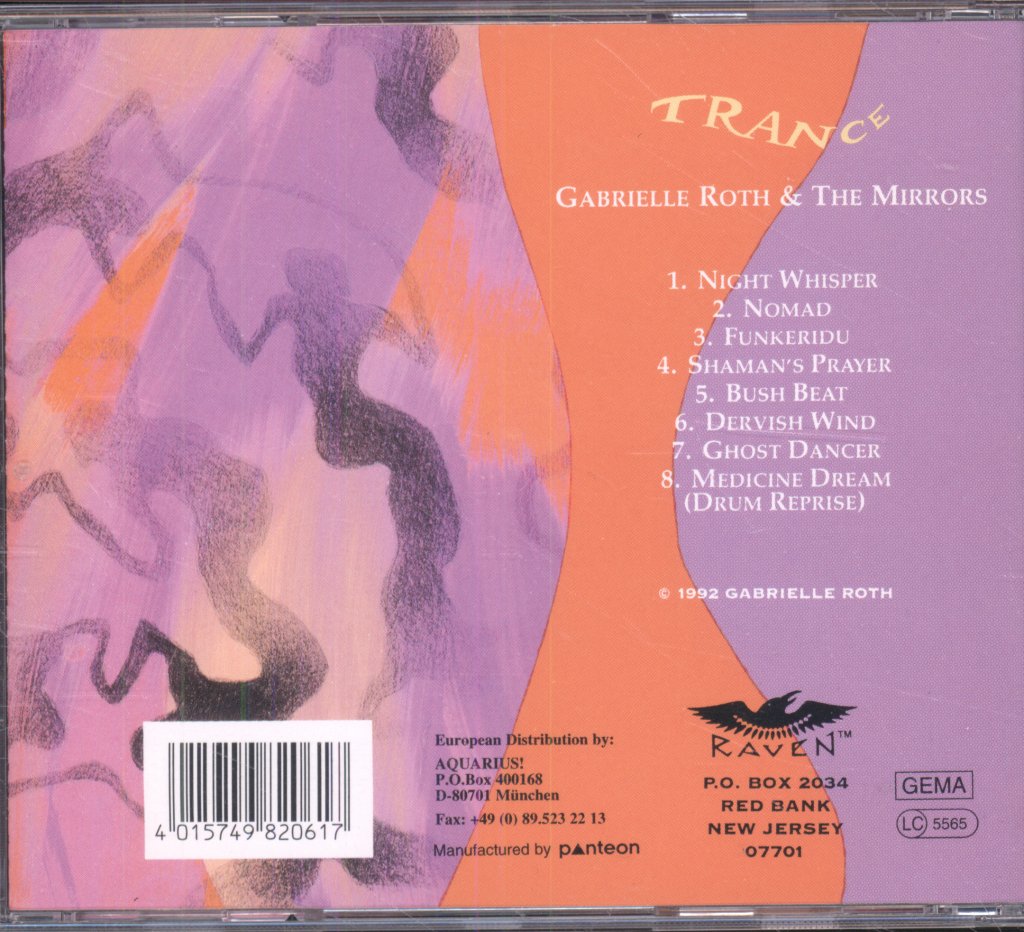 Gabrielle Roth & The Mirrors - Trance - Cd