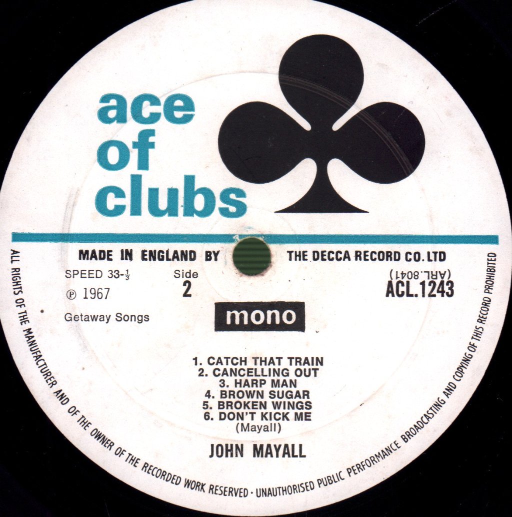 John Mayall - Blues Alone - Lp