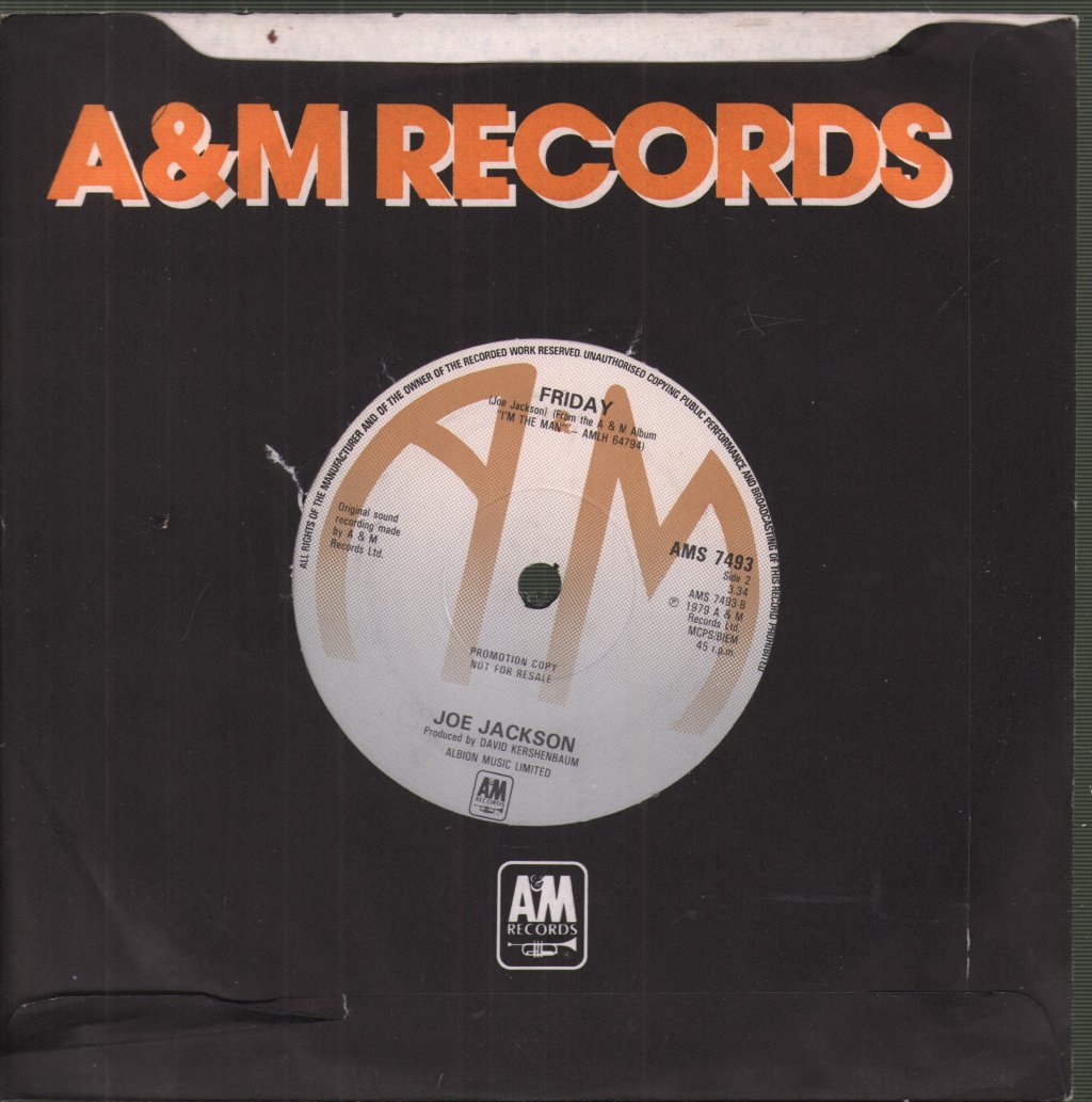 Joe Jackson - It's Different For Girls - 7 Inch
