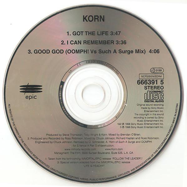 Korn - Got The Life - Cd