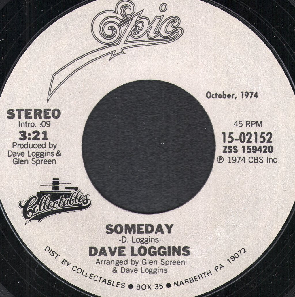 Dave Loggins - Please Come To Boston / Someday - 7 Inch