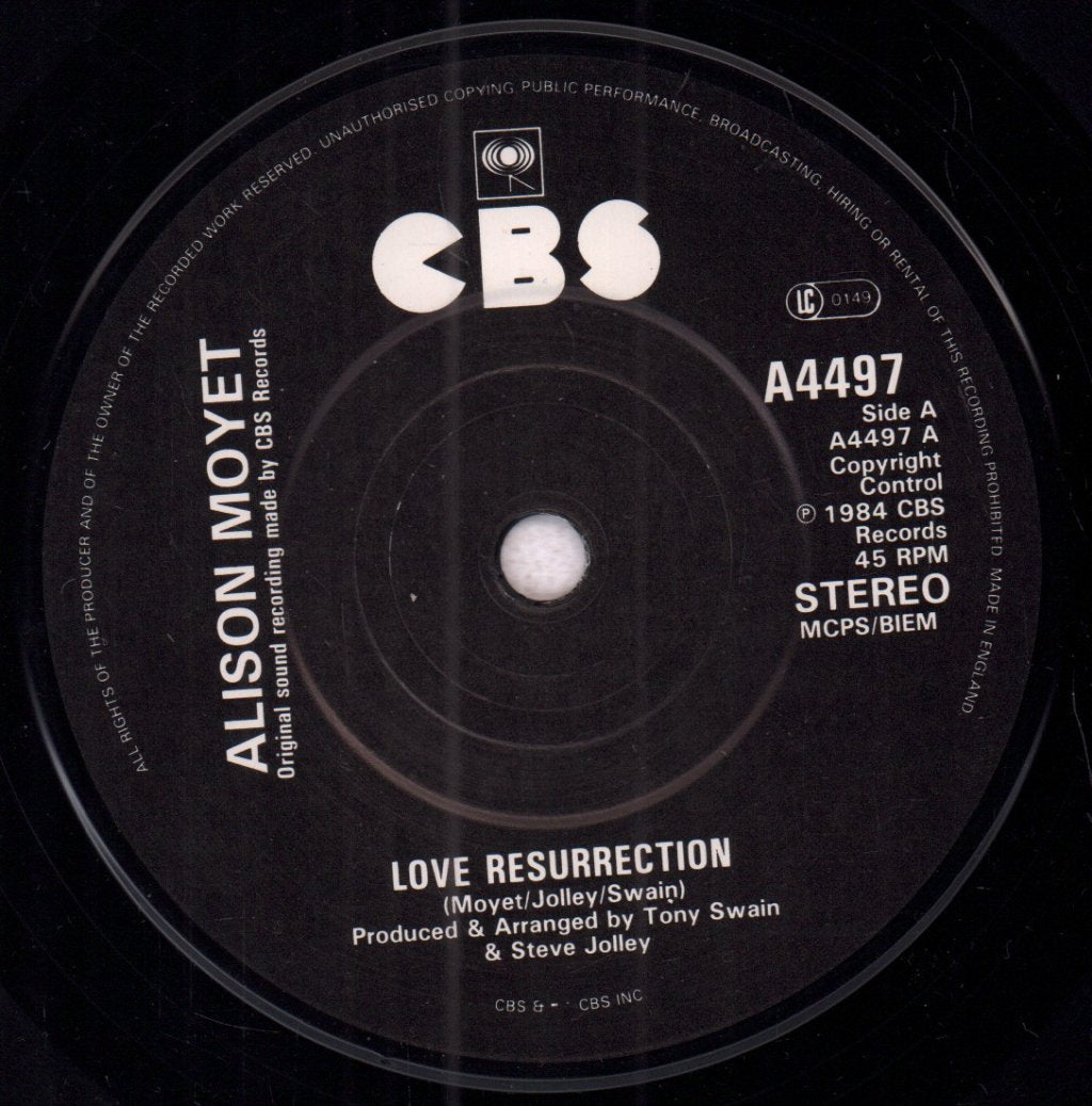 Alison Moyet - Love Resurrection - 7 Inch