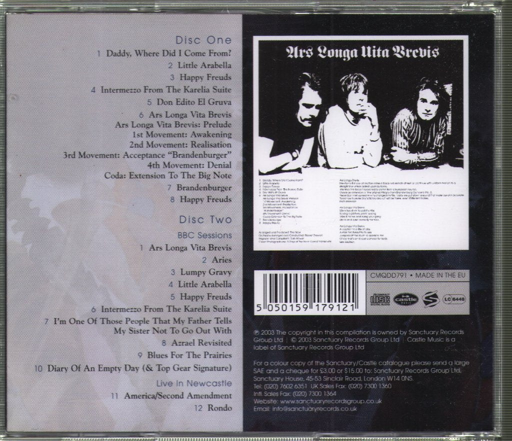Nice - Ars Longa Vita Brevis - Double Cd