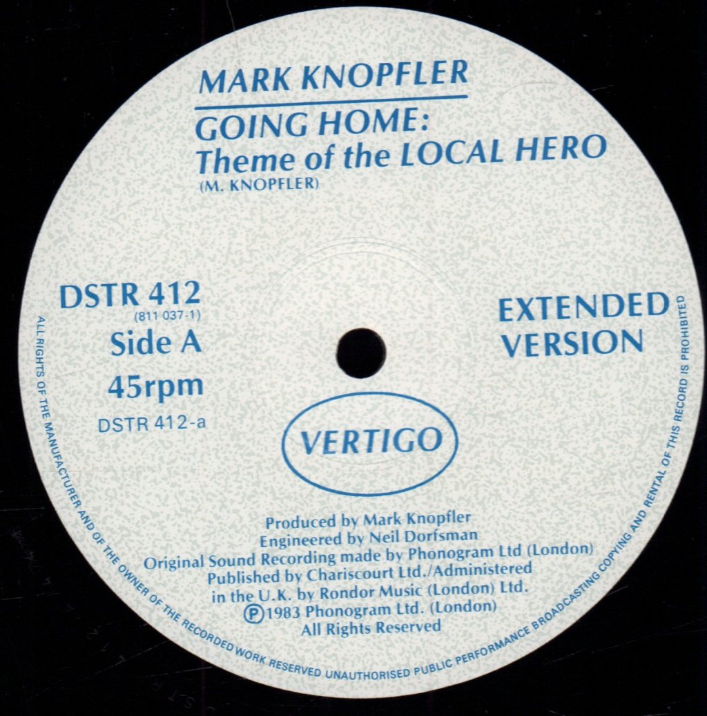 Mark Knopfler - Going Home - 12 Inch
