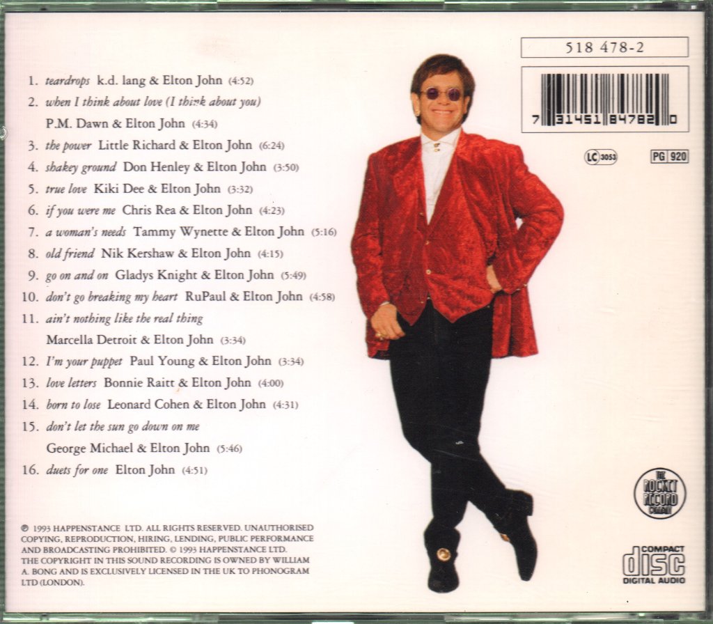 Elton John - Duets - Cd