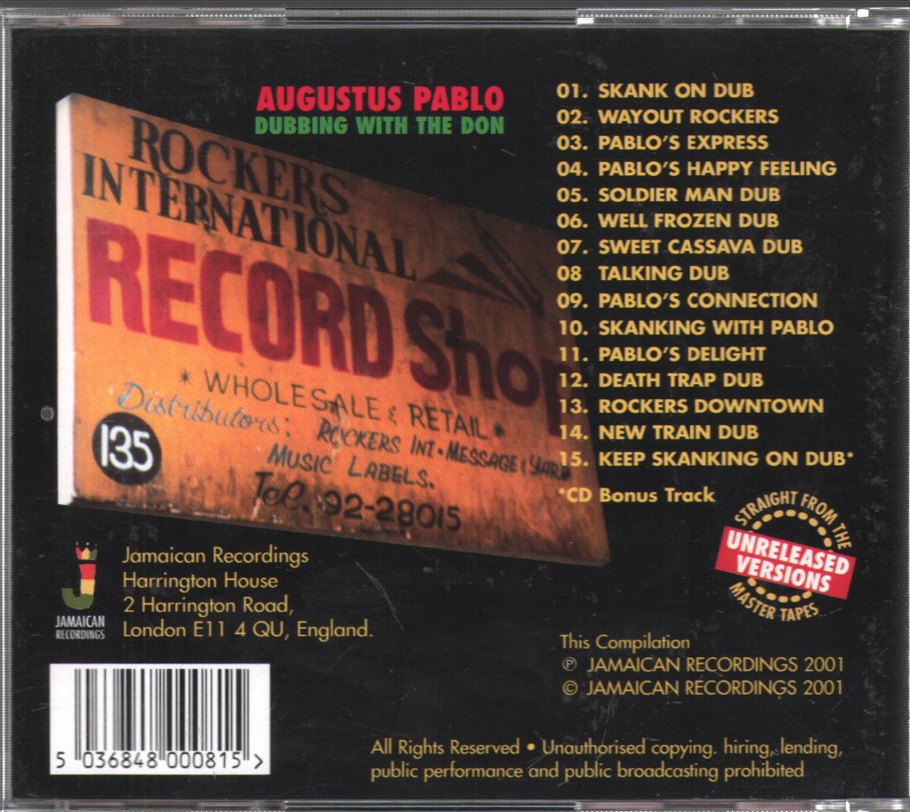 Augustus Pablo - Dubbing With The Don - Cd