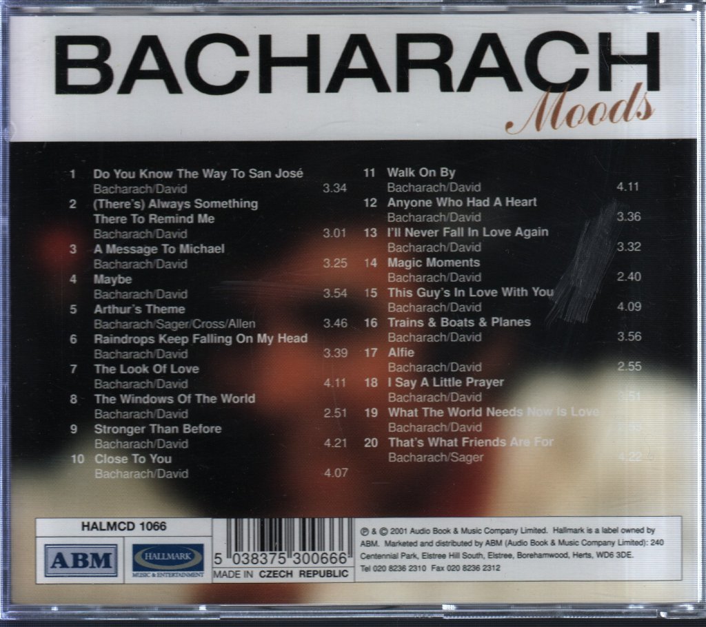 Unknown Artist - Bacharach Moods - Cd