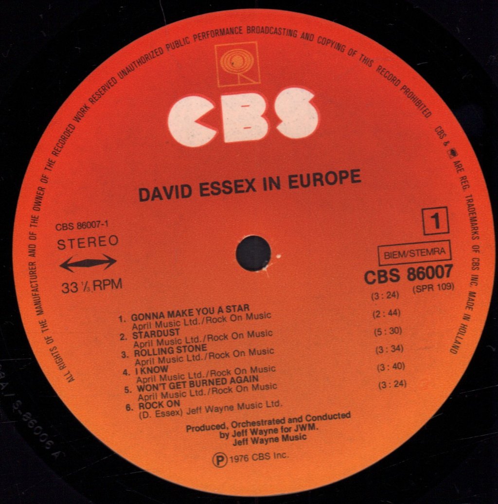 David Essex - In Europe - Lp