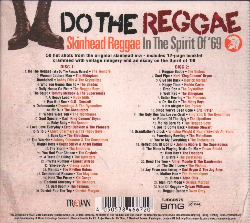 Various Artists - Do The Reggae: Skinhead Reggae In The Spirit Of '69 - Double Cd