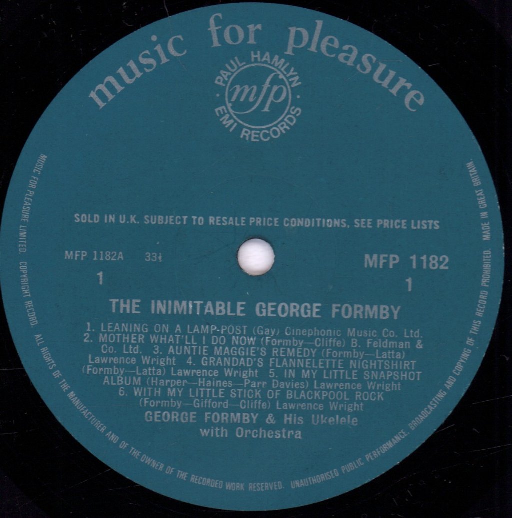 George Formby - Inimitable - Lp