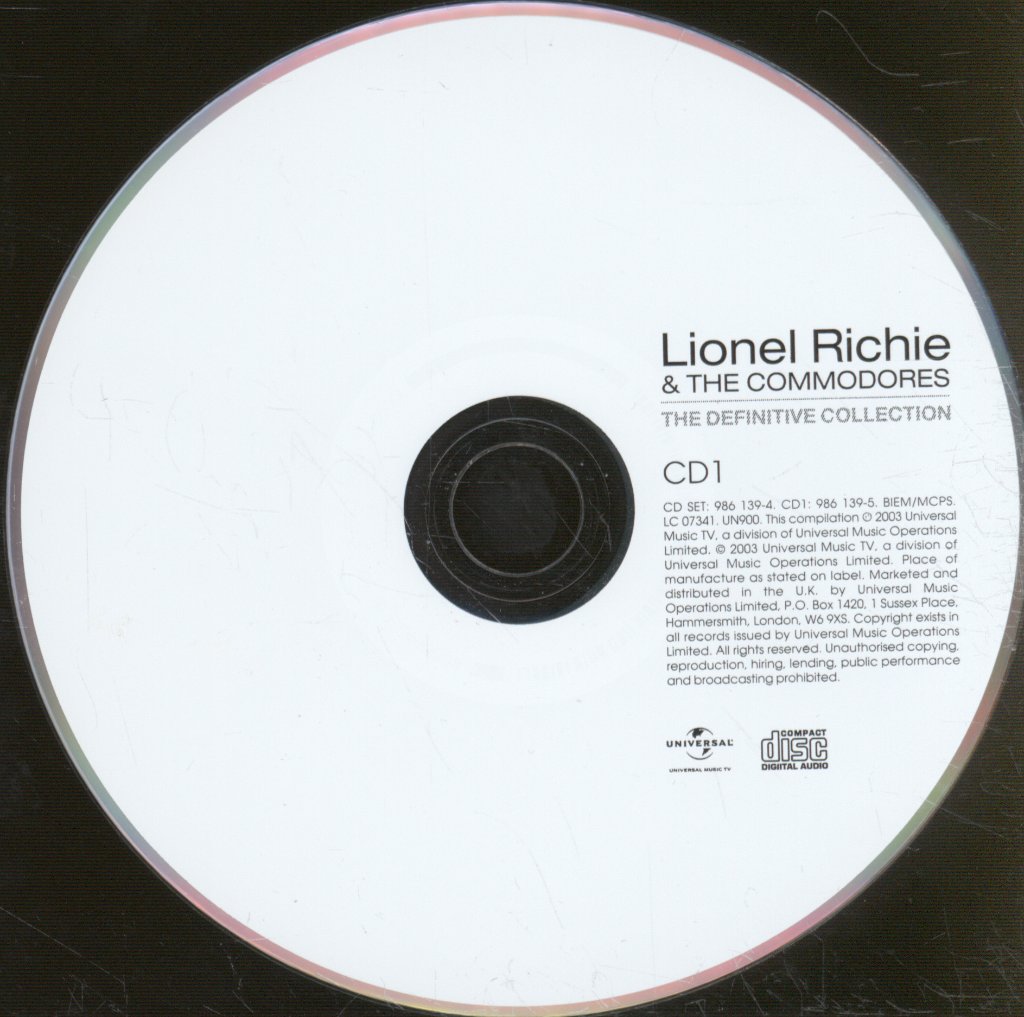 Lionel Richie And The Commodores - Definitive Collection - Double Cd