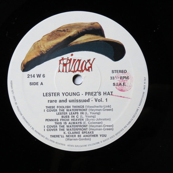 Lester Young - Prez's Hat Vol. 1 - Lp