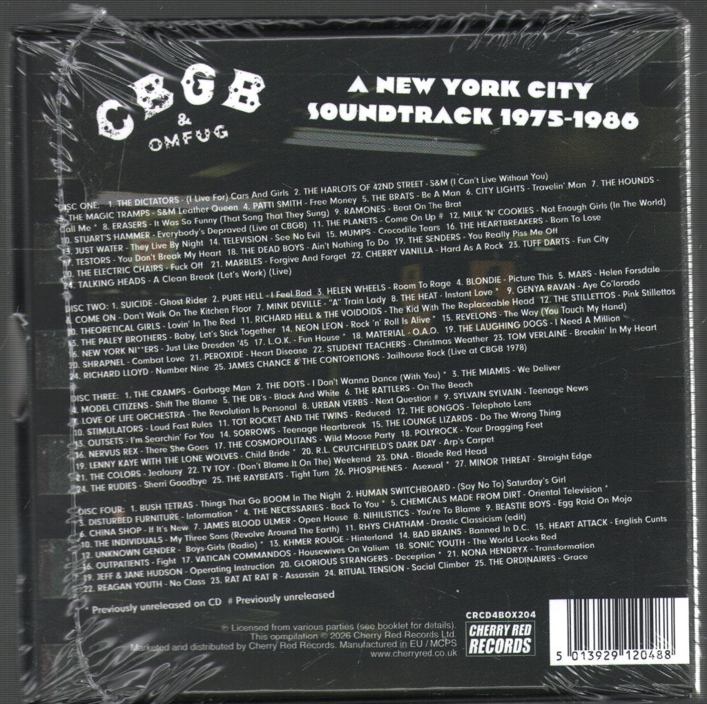 Various Artists - CBGB - A New York City Soundtrack 1975-1986 - Cd Set