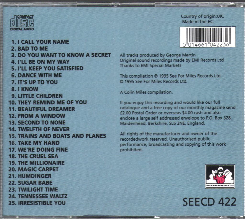 Billy J. Kramer & The Dakotas - EP Collection - Cd