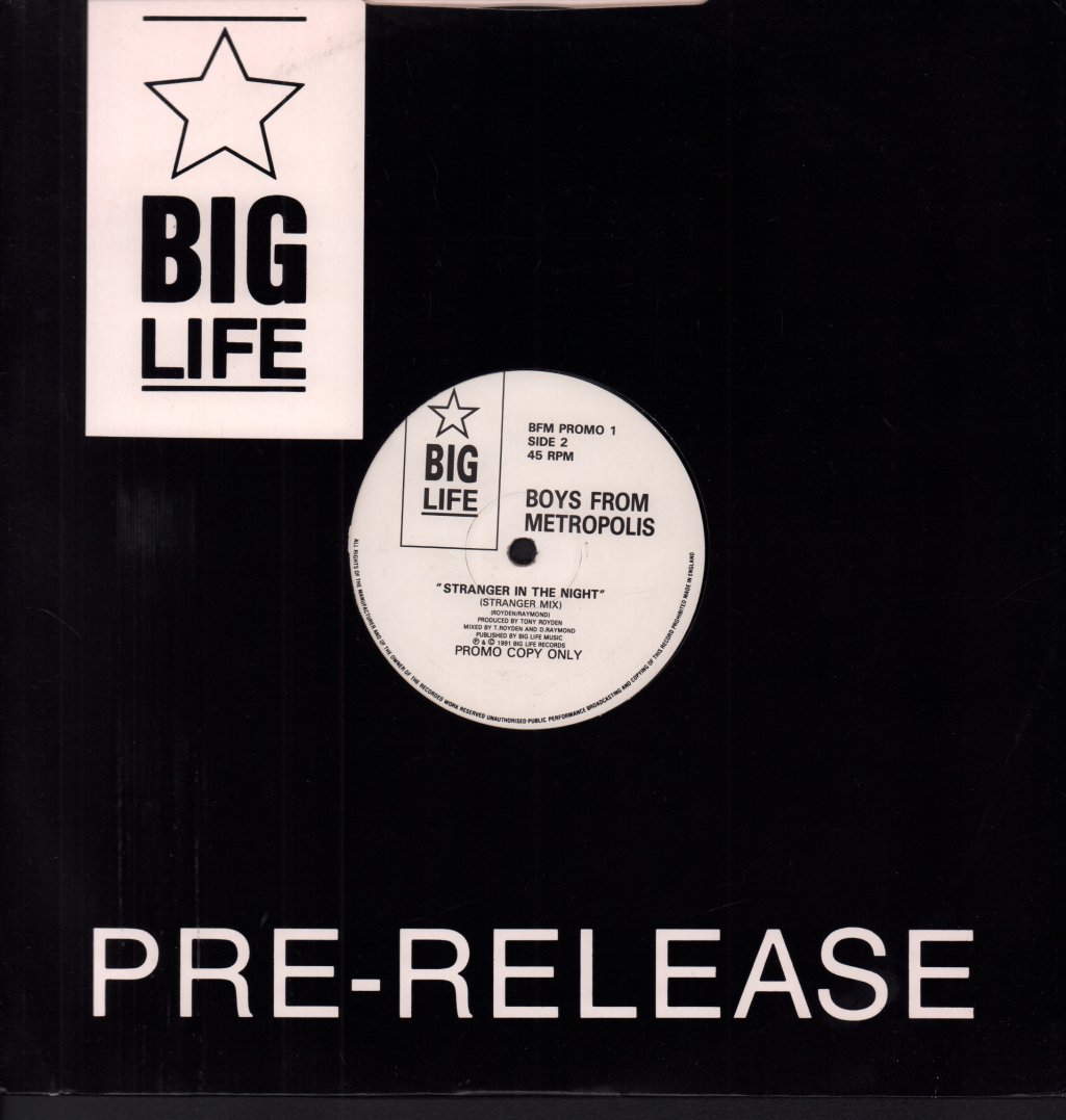 Boys From Metropolis - Stranger In The Night - 12 Inch