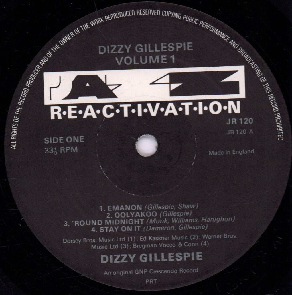 Dizzy Gillespie - Dizzy Gillespie Vol. 1 - Lp