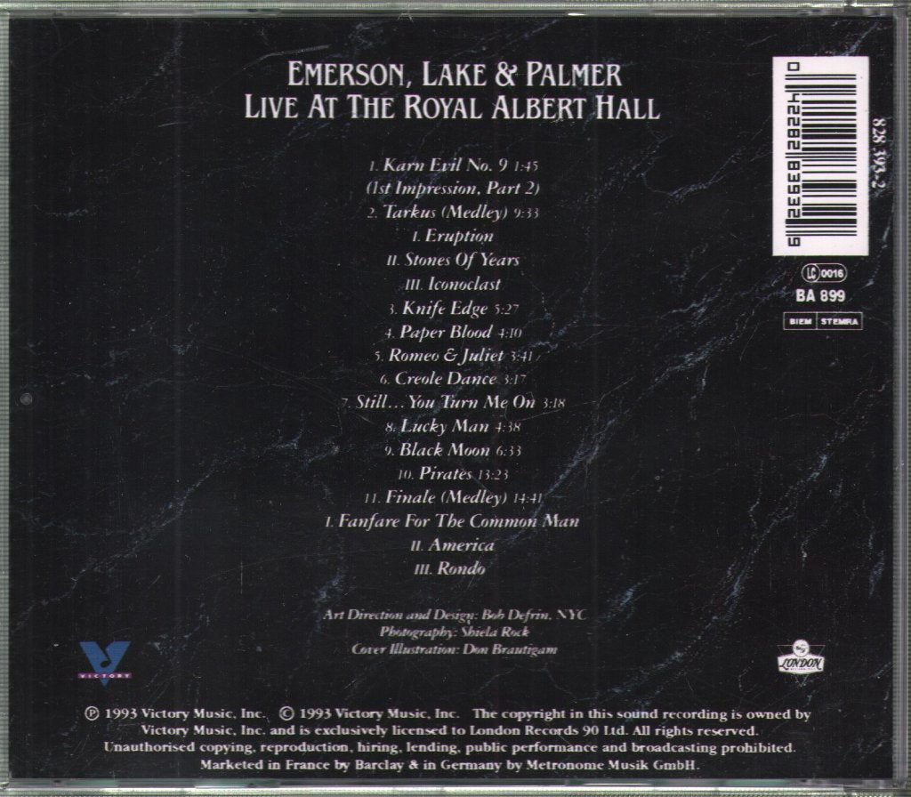 Emerson, Lake & Palmer - Live At The Royal Albert Hall - Cd