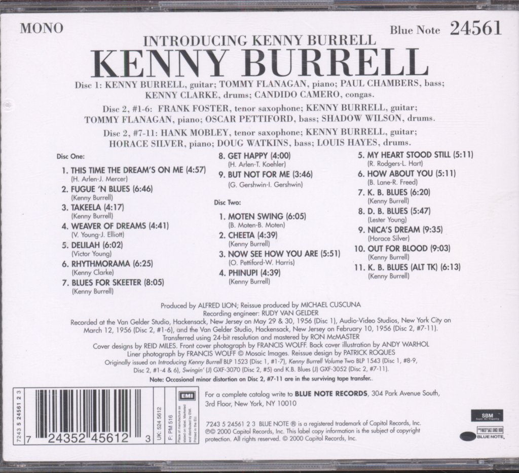 Kenny Burrell - Introducing Kenny Burrell - Double Cd