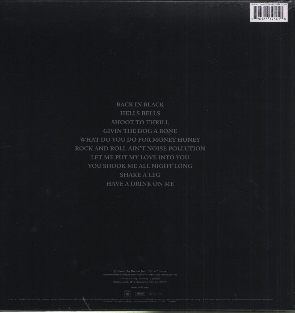 AC/DC - Back In Black - Lp