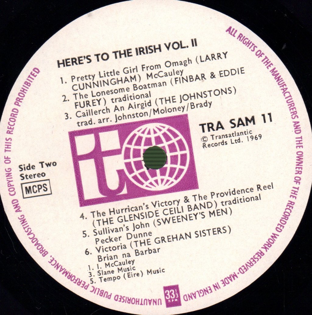 Various Artists - Here's To The Irish Vol 2 - Lp