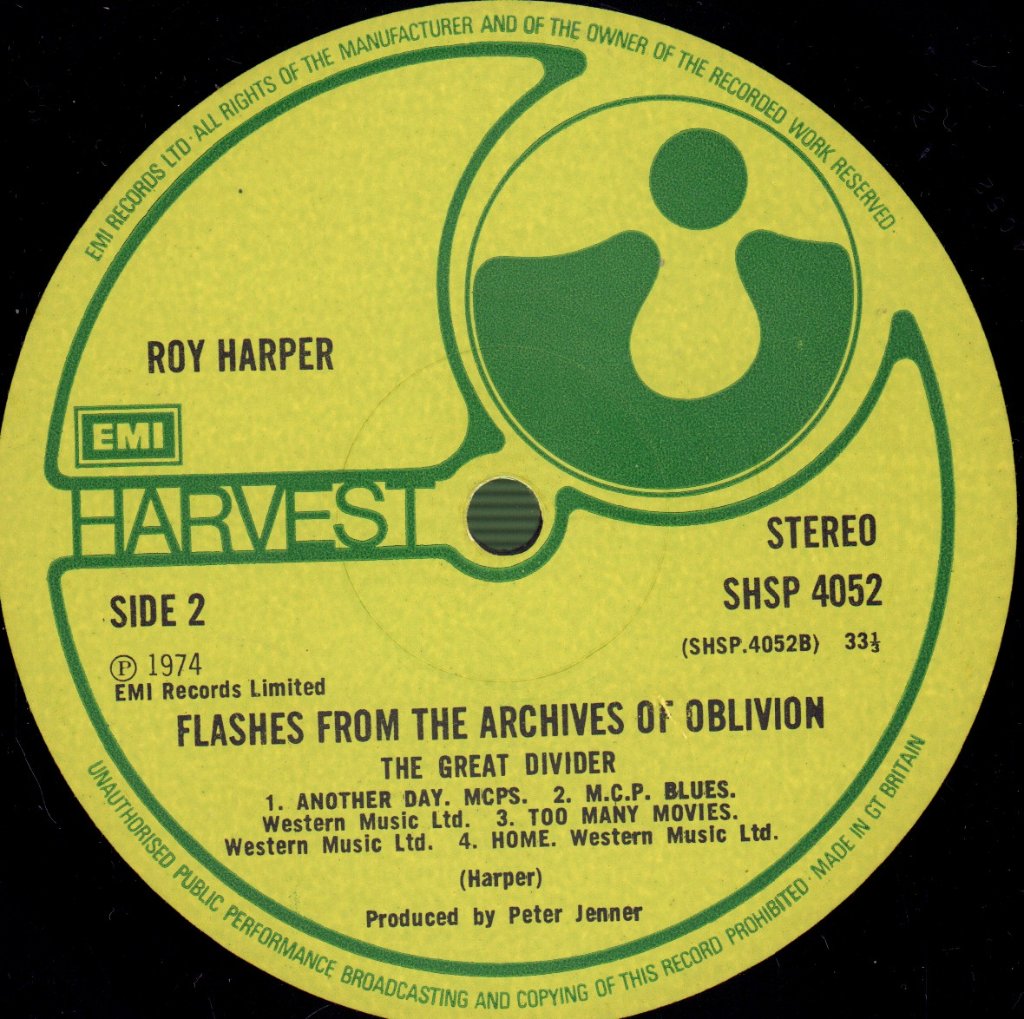 Roy Harper - Flashes From The Archives Of Oblivion - Double Lp