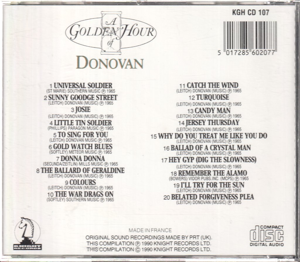 Donovan - A Golden Hour Of Donovan - Cd