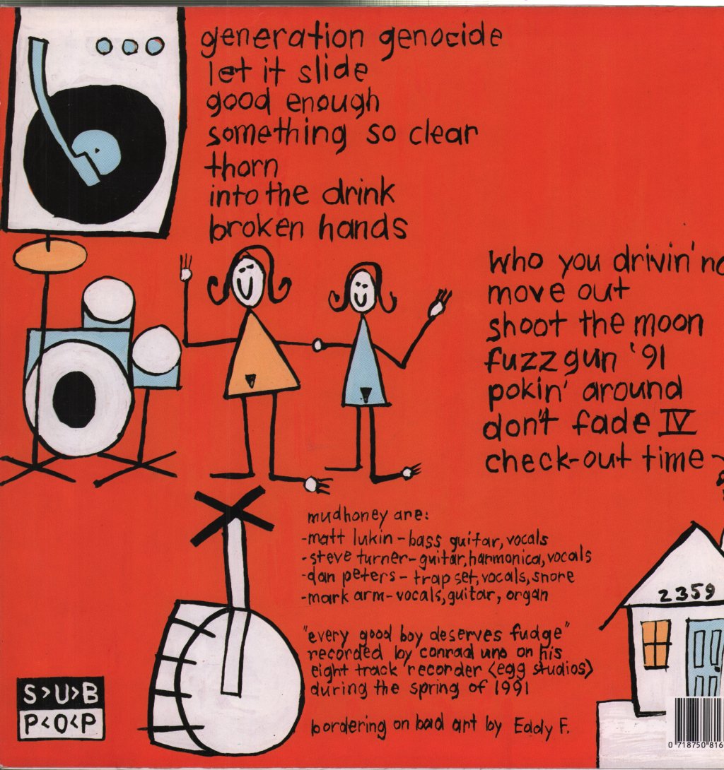 Mudhoney - Every Good Boy Deserves Fudge - Lp