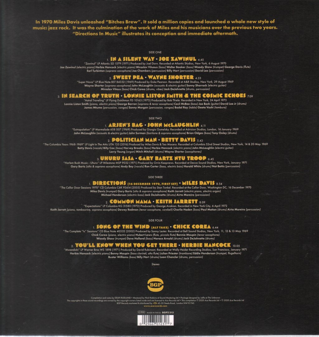 Various Artists - Directions In Music 1969 To 1973 - Double Lp
