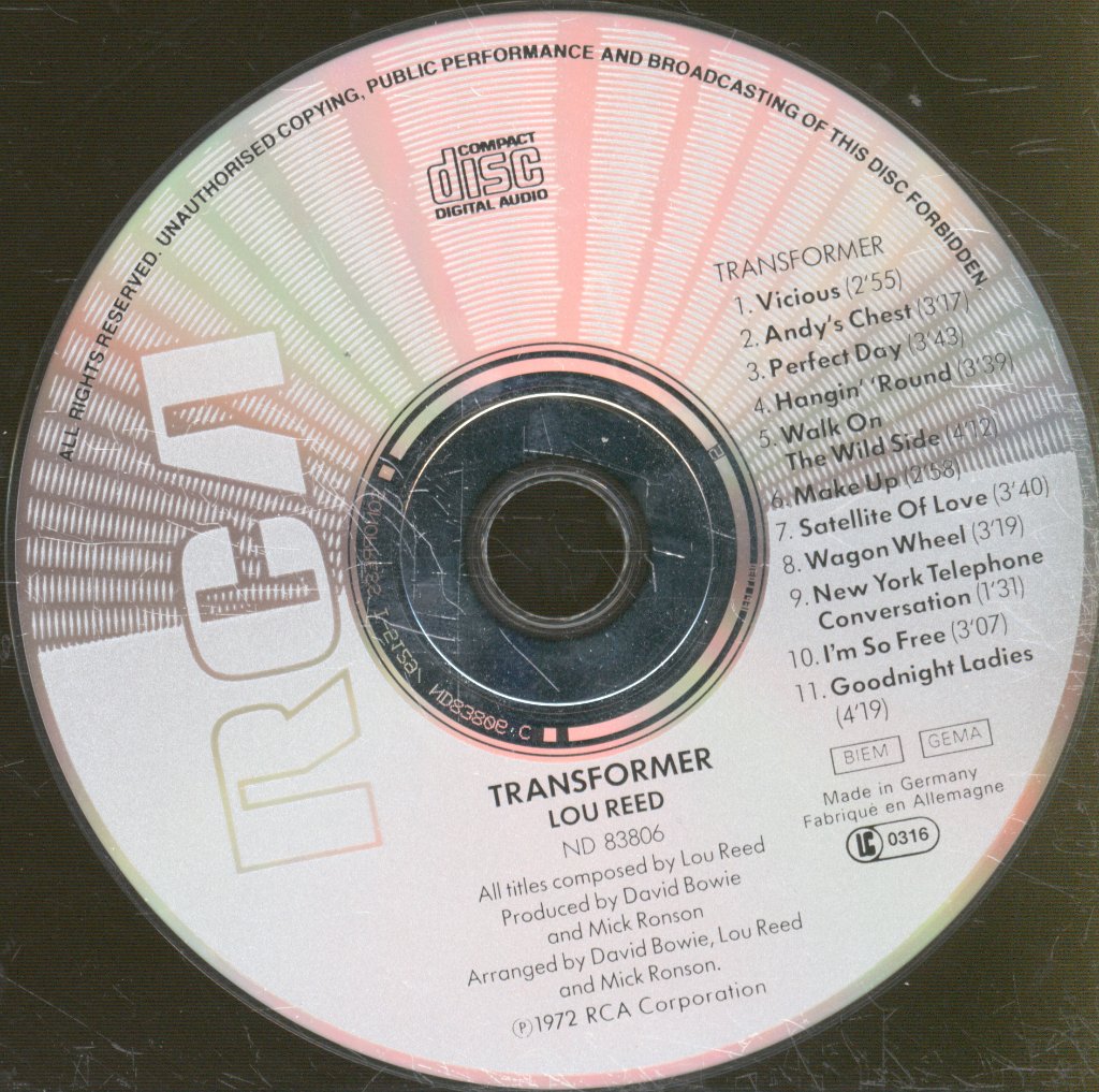 Lou Reed - Transformer - Cd