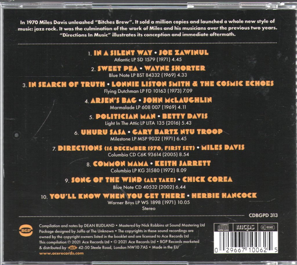 Various Artists - Directions In Music 1969 To 1973 - Cd