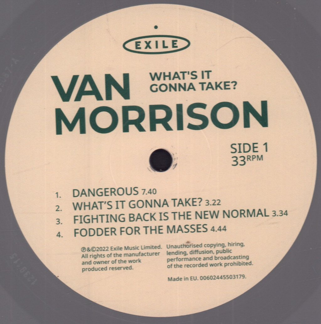 Van Morrison - What's It Gonna Take? - Double Lp