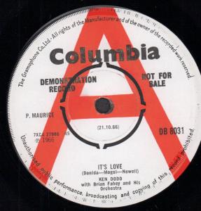 Ken Dodd - It's Love - 7 Inch