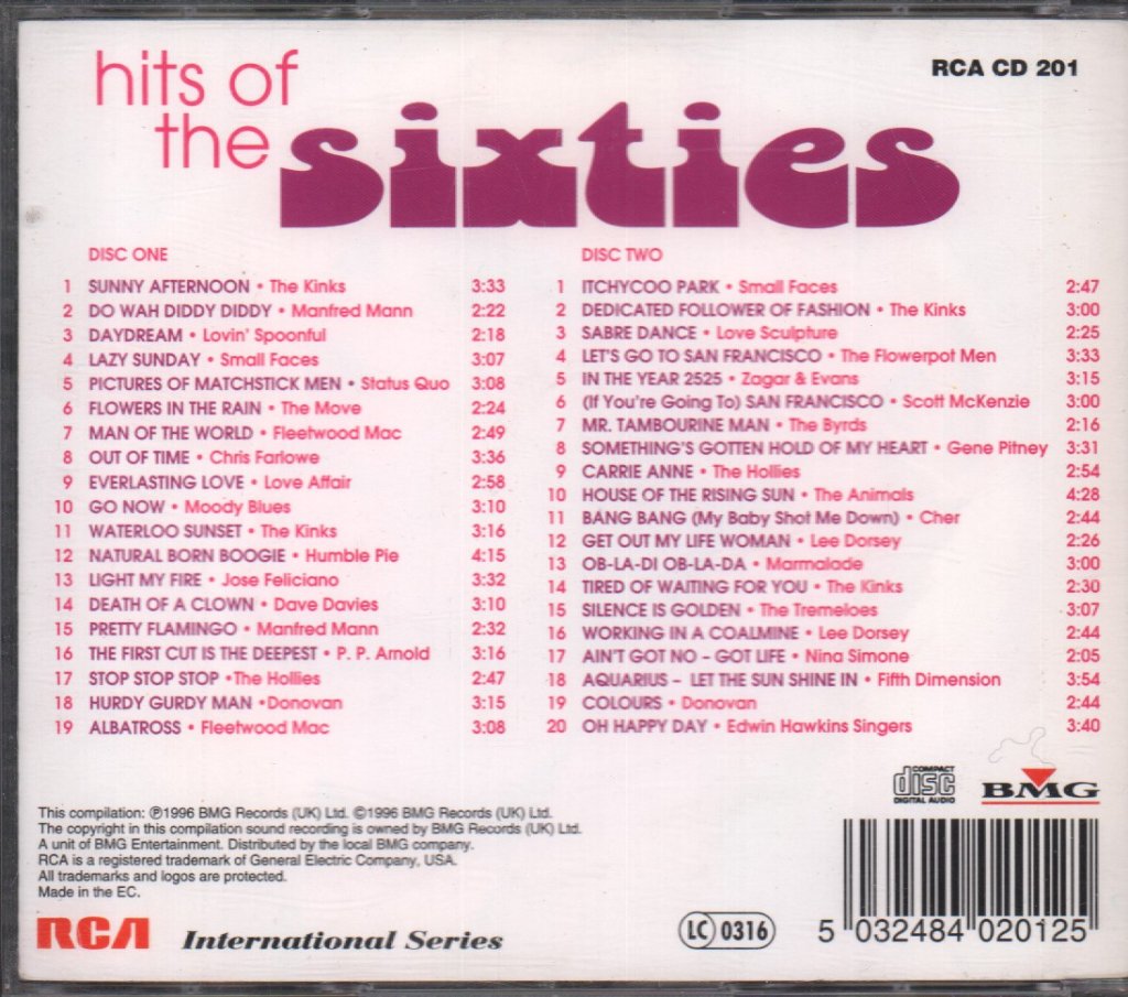 Various Artists - Hits Of The Sixties - Cd