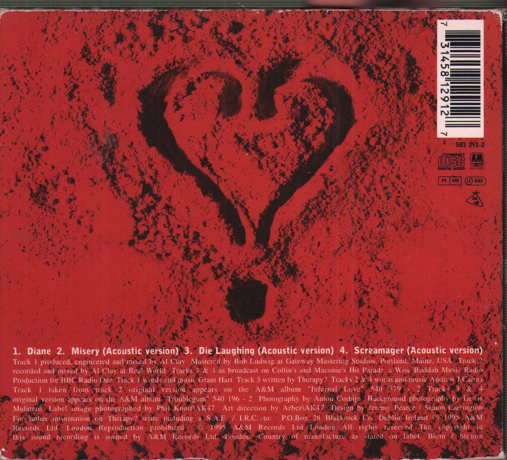 Therapy (Rock Group) - Diane - Cd