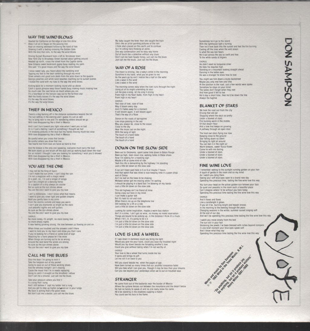 Don Sampson - Coyote - Lp