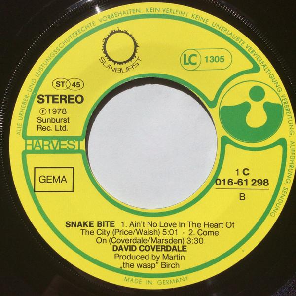 David Coverdale - Bloody Mary - Steal Away - Ain't No Love In The Heart Of The City - Come On - 7 Inch