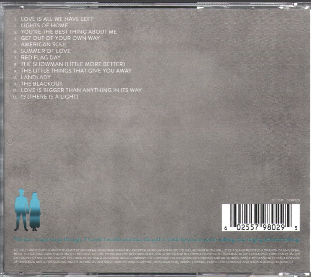 U2 - Songs Of Experience - Cd