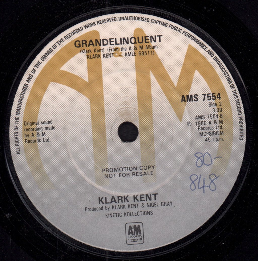 Klark Kent - Rich In A Ditch - 7 Inch