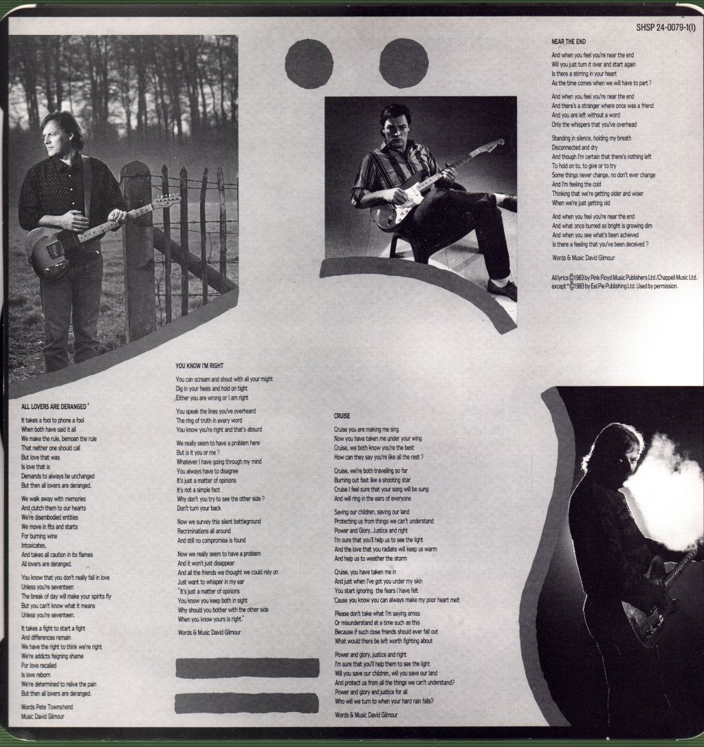 David Gilmour - About Face - Lp
