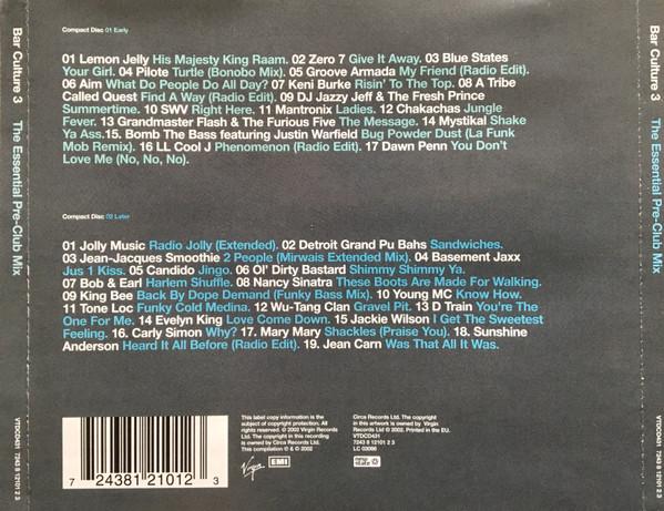 Various Artists - Bar Culture 3 The Essential Pre-Club Mix - Double Cd