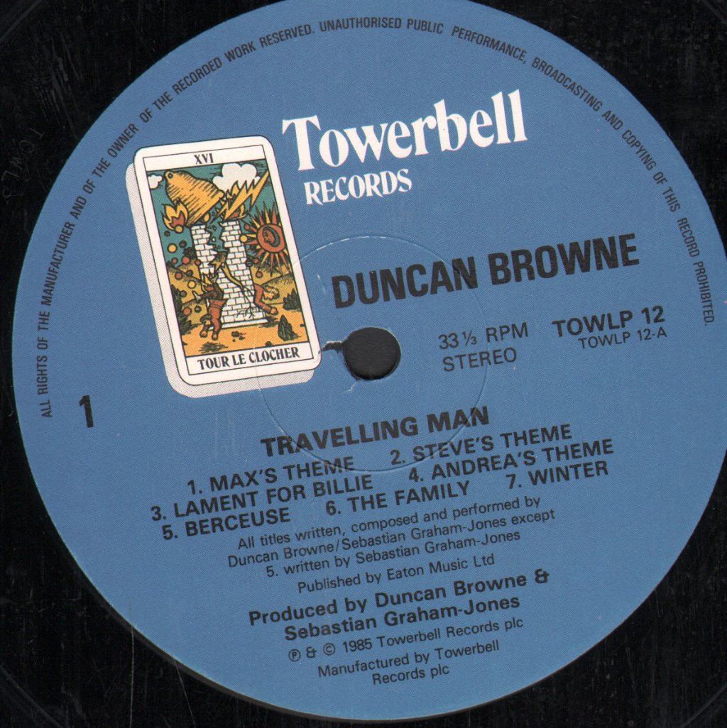 Duncan Browne And Sebastian Graham-Jones - Travelling Man - Lp