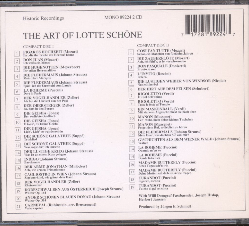 Lotte Schöne - Art Of - Double Cd