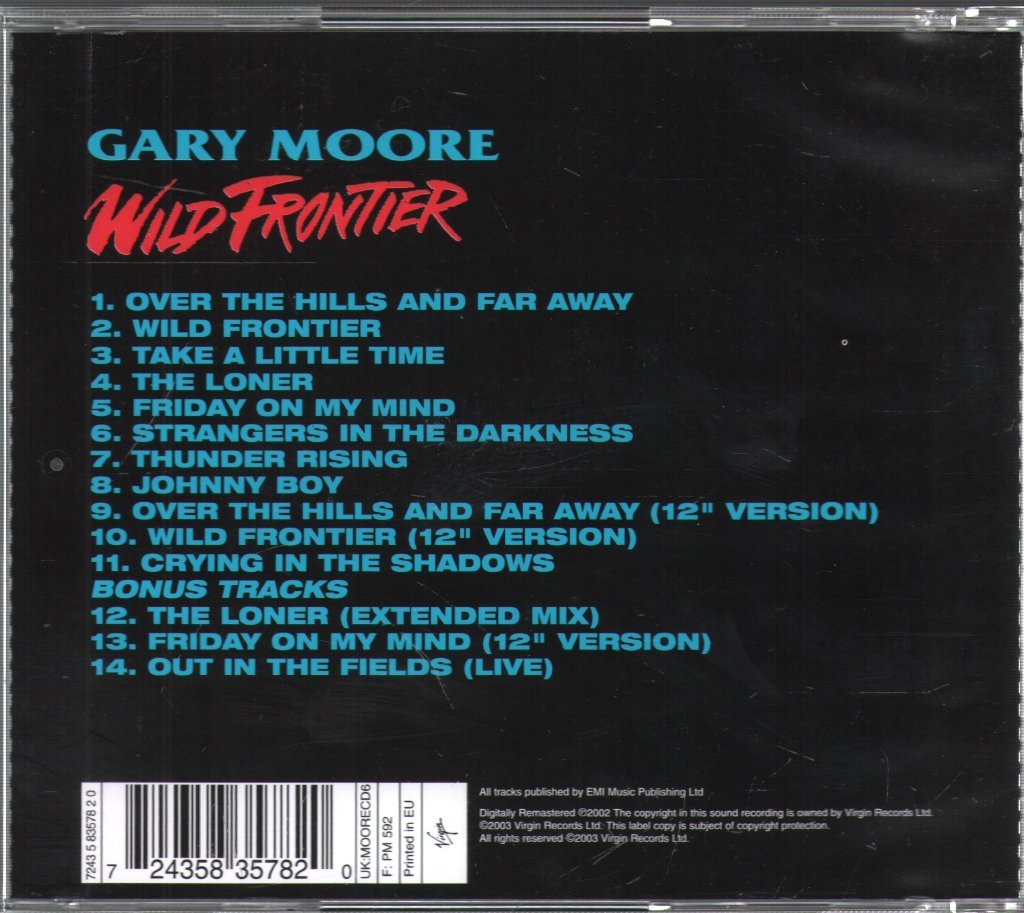 Gary Moore - Wild Frontier - Cd