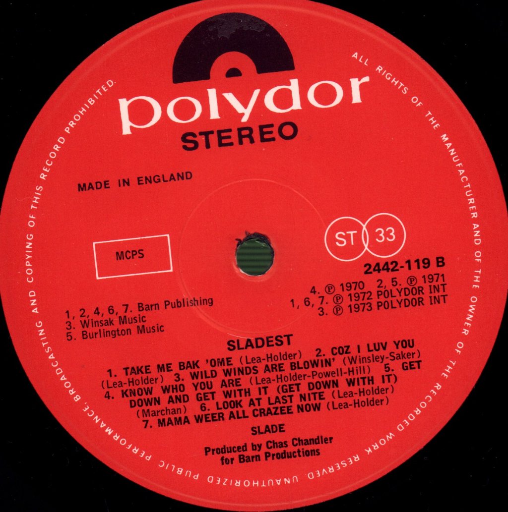 Slade - Sladest - Lp
