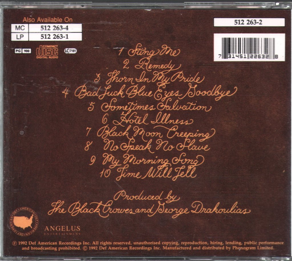 Black Crowes - Southern Harmony And Musical Companion - Cd