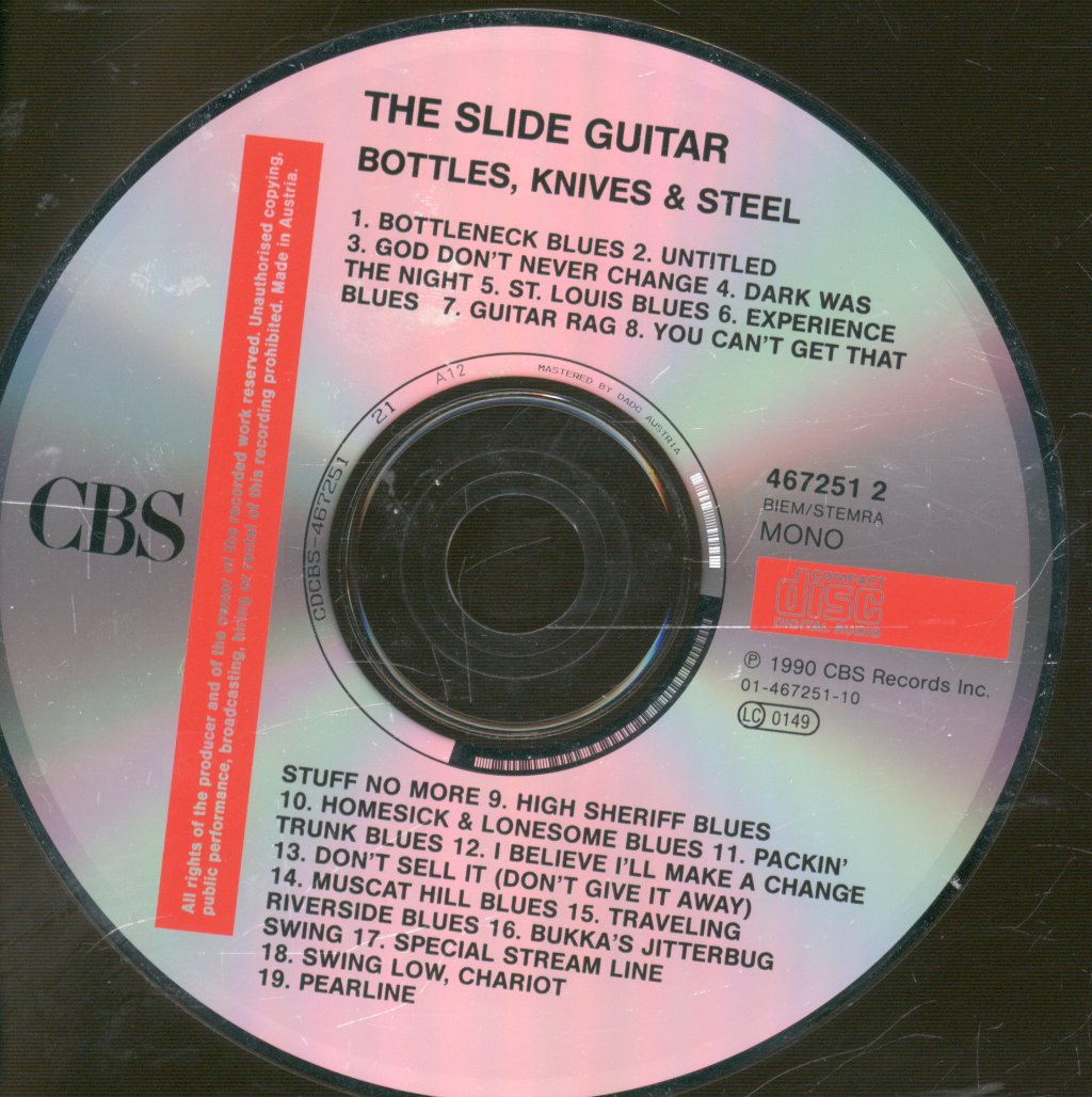 Various Artists - Slide Guitar (Bottles, Knives & Steel) - Cd