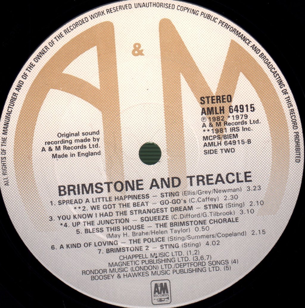 Various Artists - Brimstone And Treacle (Soundtrack) - Lp